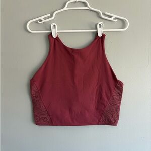 Medium Athleta Sports Bra with Lace Detail